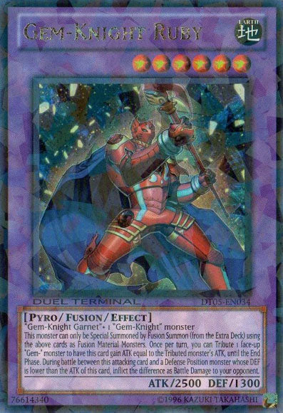 Gem-Knight Ruby [DT05-EN034] Ultra Rare Yu-Gi-Oh!