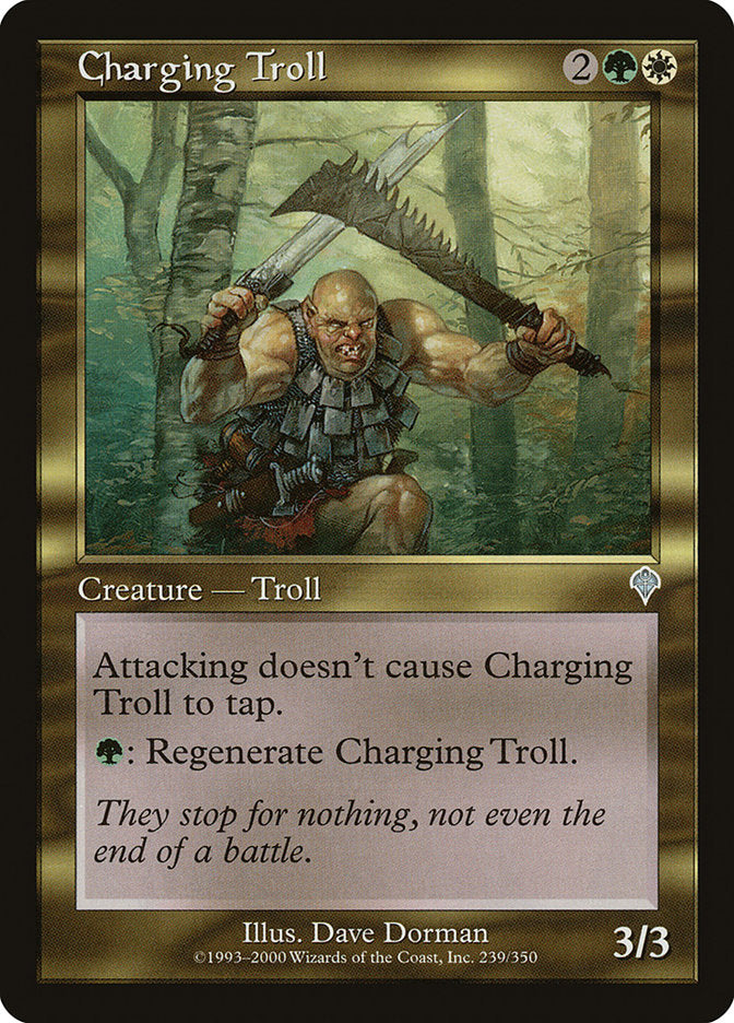 Charging Troll [Invasion] Magic: The Gathering