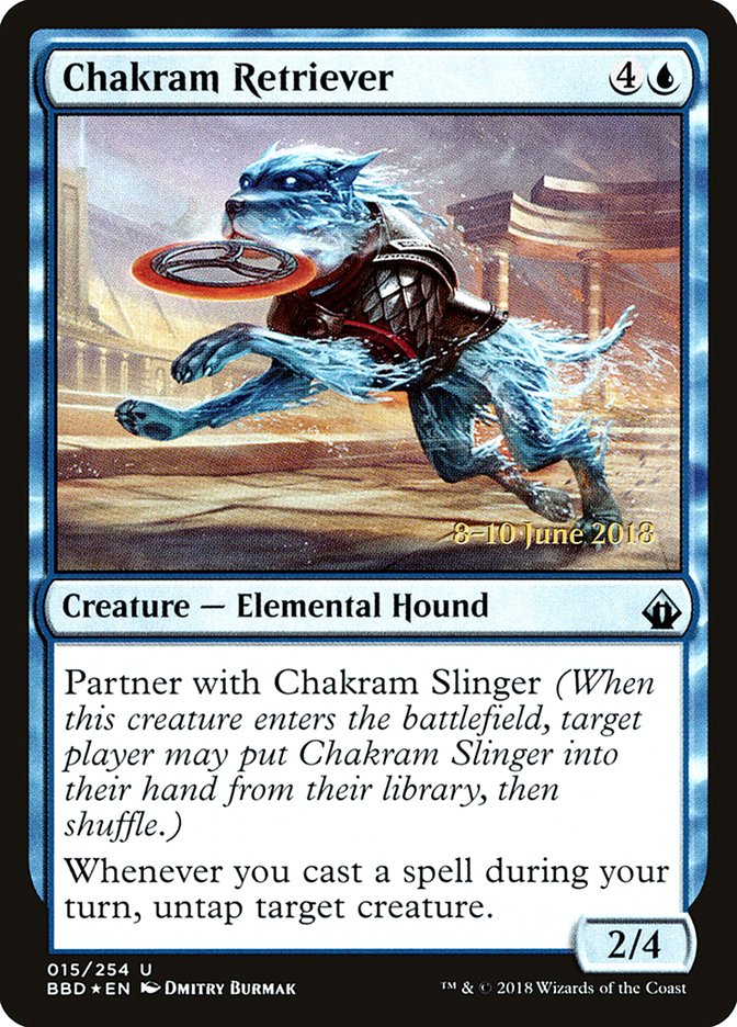 Chakram Retriever (Prerelease) [Battlebond Promos] Magic: The Gathering