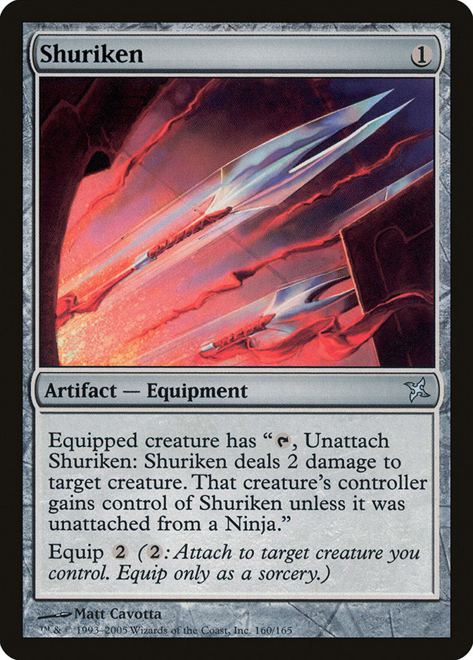 Shuriken [Betrayers of Kamigawa] Magic: The Gathering