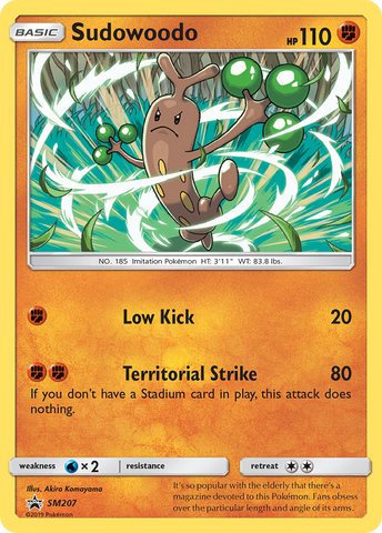 Sudowoodo (SM207) [Sun & Moon: Black Star Promos] Pokémon