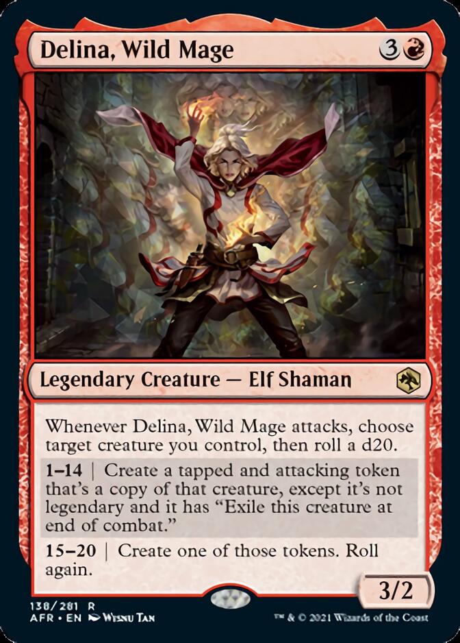 Delina, Wild Mage [Dungeons & Dragons: Adventures in the Forgotten Realms] Magic: The Gathering