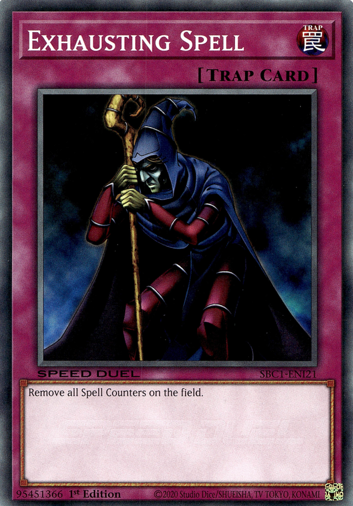 Exhausting Spell [SBC1-ENI21] Common Yu-Gi-Oh!
