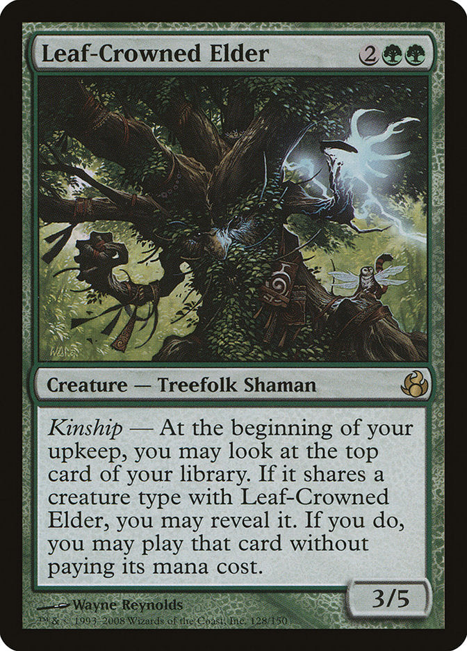 Leaf-Crowned Elder [Morningtide] Magic: The Gathering