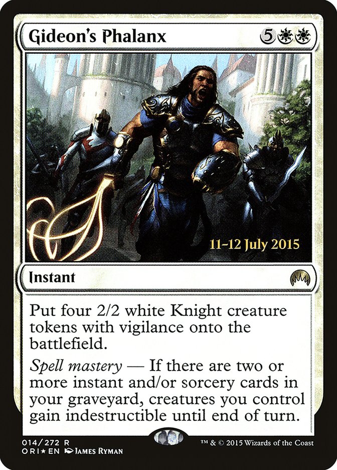 Gideon's Phalanx [Magic Origins Prerelease Promos] Magic: The Gathering
