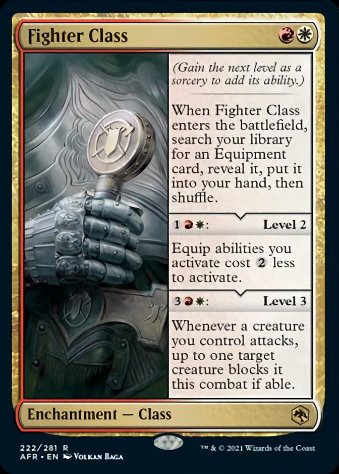 Fighter Class [Dungeons & Dragons: Adventures in the Forgotten Realms] Magic: The Gathering