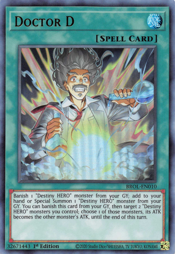 Doctor D [BROL-EN010] Ultra Rare Yu-Gi-Oh!