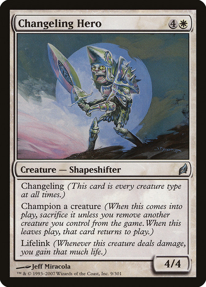 Changeling Hero [Lorwyn] Magic: The Gathering