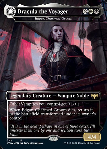 Edgar, Charmed Groom // Edgar Markov's Coffin - Dracula the Voyager // Casket of Native Earth [Innistrad: Crimson Vow] Magic: The Gathering