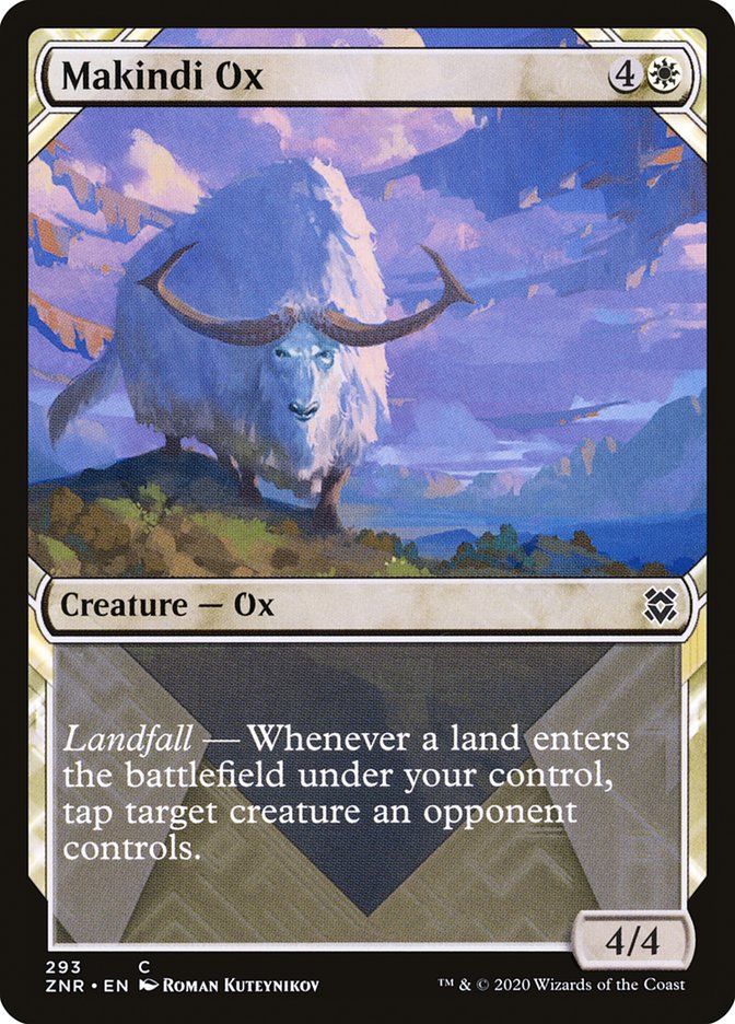 Makindi Ox (Showcase) [Zendikar Rising] Magic: The Gathering