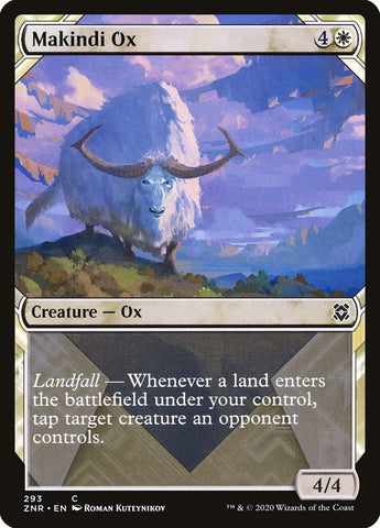 Makindi Ox (Showcase) [Zendikar Rising] Magic: The Gathering