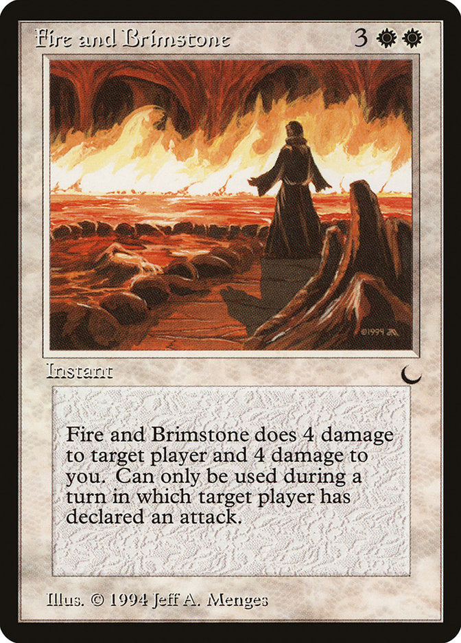 Fire and Brimstone [The Dark] Magic: The Gathering