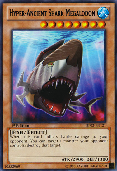 Hyper-Ancient Shark Megalodon [BP02-EN121] Mosaic Rare Yu-Gi-Oh!