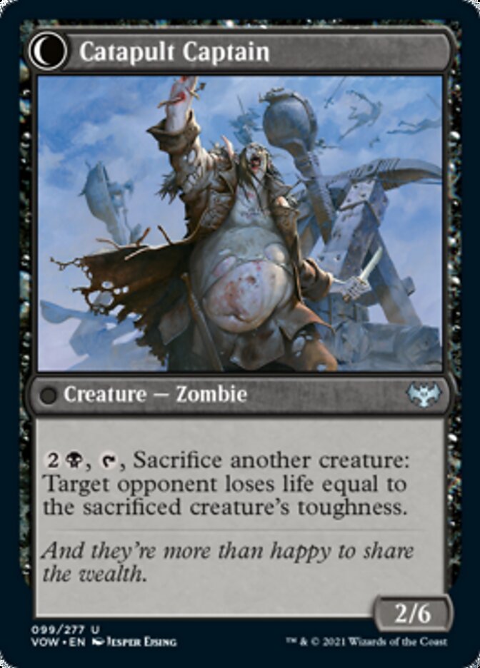 Catapult Fodder // Catapult Captain [Innistrad: Crimson Vow] Magic: The Gathering