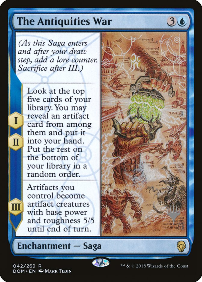 The Antiquities War (Promo Pack) [Dominaria Promos] Magic: The Gathering