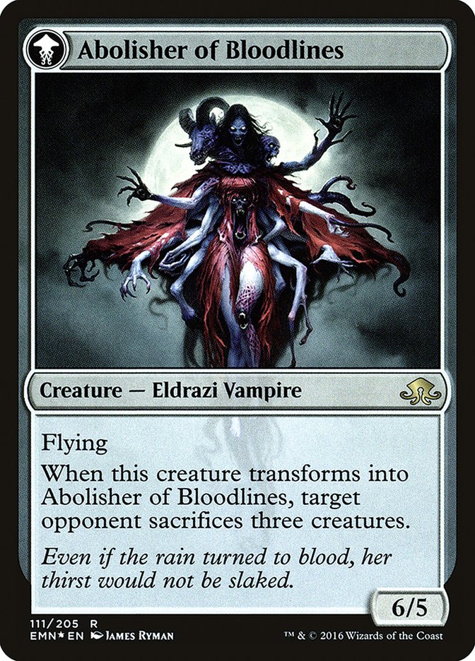 Voldaren Pariah // Abolisher of Bloodlines [Eldritch Moon Prerelease Promos] Magic: The Gathering