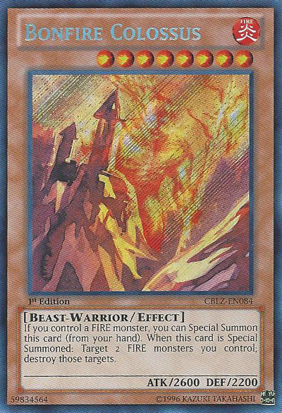 Bonfire Colossus [CBLZ-EN084] Secret Rare Yu-Gi-Oh!