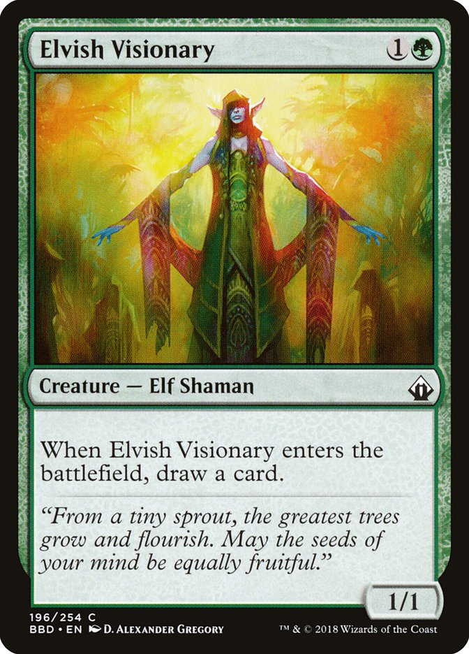 Elvish Visionary [Battlebond] Magic: The Gathering