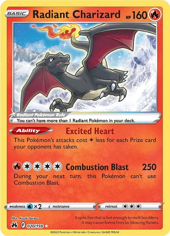 Radiant Charizard (020/159) [Sword & Shield: Crown Zenith] Pokémon