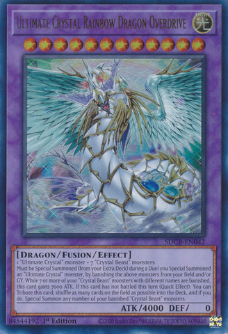 Ultimate Crystal Rainbow Dragon Overdrive [SDCB-EN042] Ultra Rare Yu-Gi-Oh!