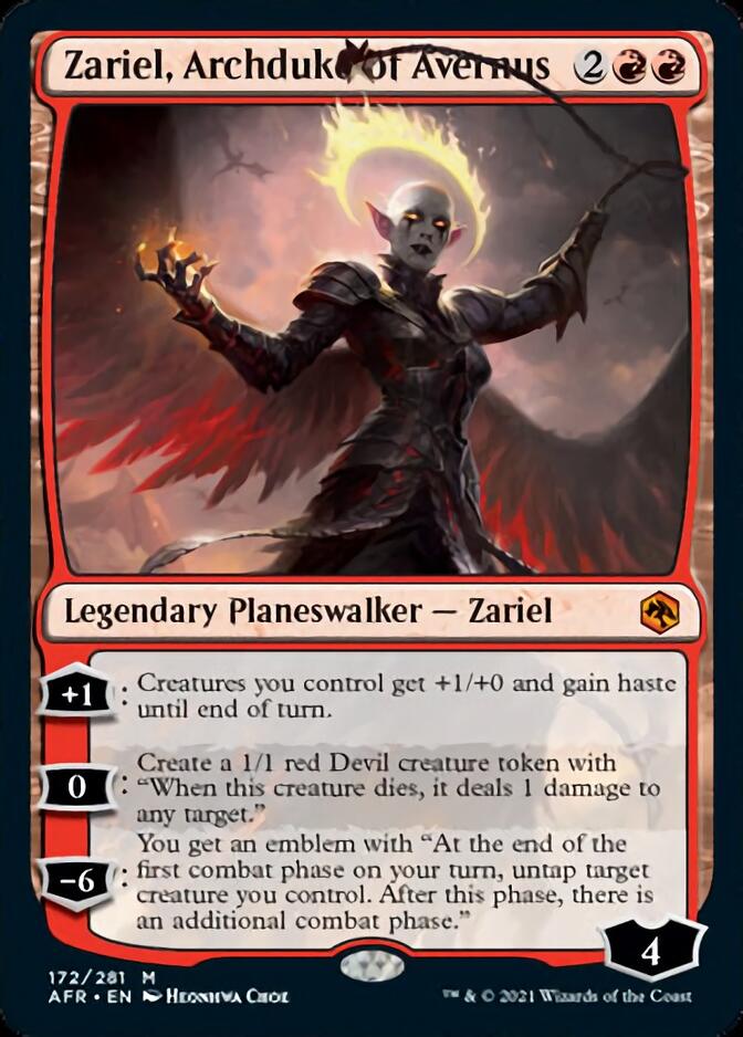 Zariel, Archduke of Avernus [Dungeons & Dragons: Adventures in the Forgotten Realms] Magic: The Gathering