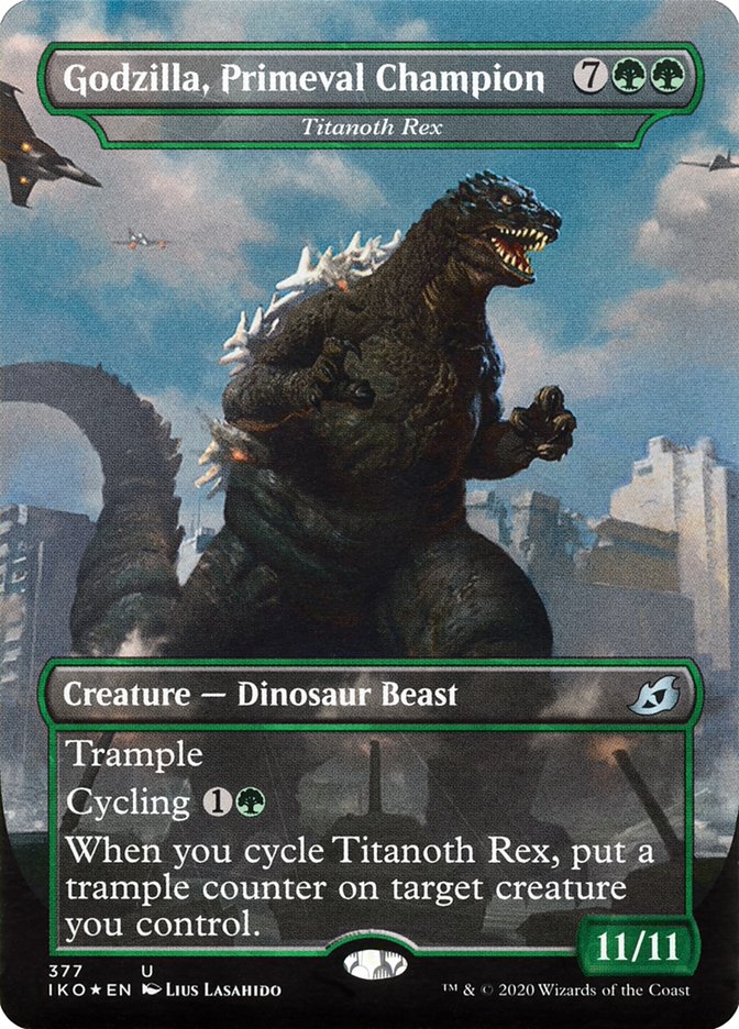 Titanoth Rex - Godzilla, Primeval Champion (Godzilla Series) [Ikoria: Lair of Behemoths] Magic: The Gathering