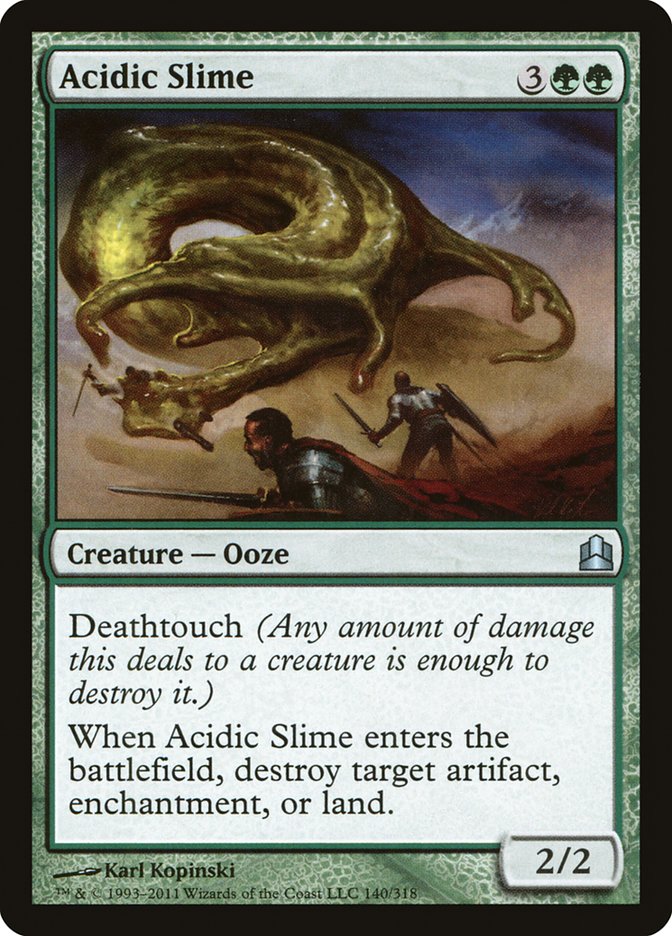 Acidic Slime [Commander 2011] Magic: The Gathering