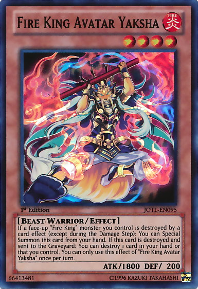 Fire King Avatar Yaksha [JOTL-EN095] Super Rare Yu-Gi-Oh!