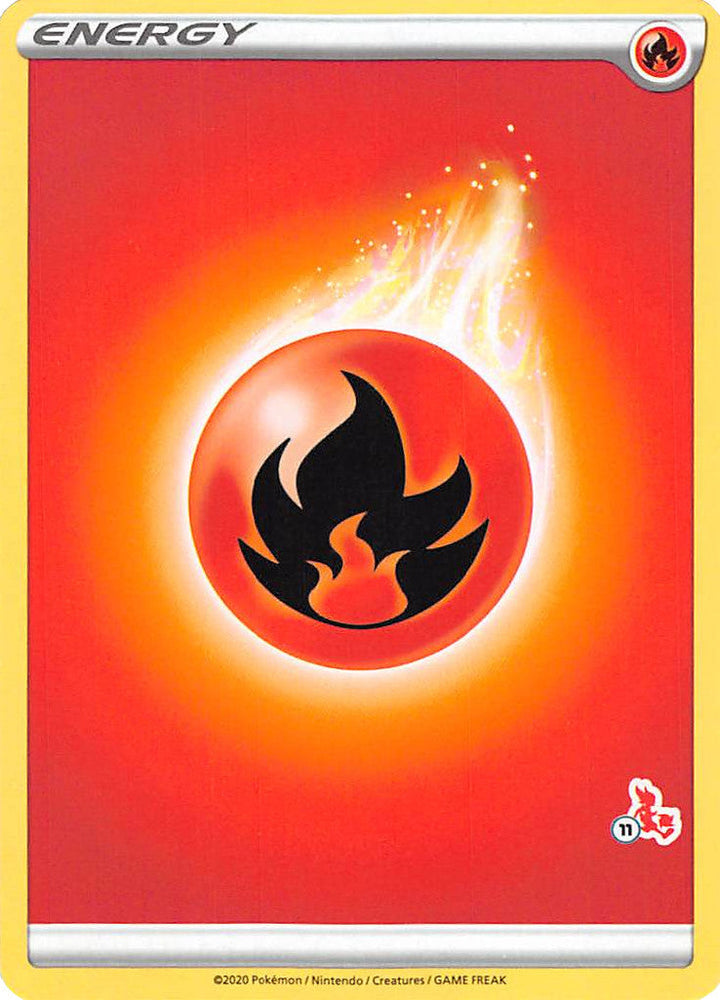 Fire Energy (Cinderace Stamp #11) [Battle Academy 2022] Pokémon