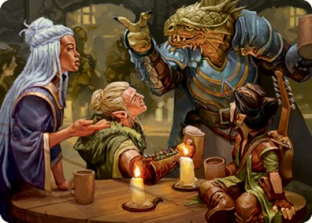 You Meet in a Tavern Art Card [Dungeons & Dragons: Adventures in the Forgotten Realms Art Series] Magic: The Gathering