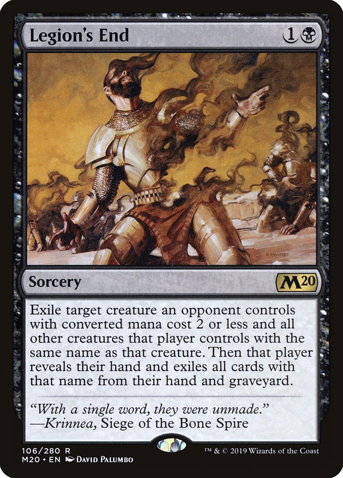 Legion's End [Core Set 2020] Magic: The Gathering