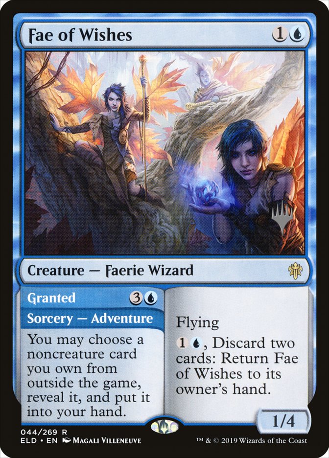 Fae of Wishes // Granted (Promo Pack) [Throne of Eldraine Promos] Magic: The Gathering