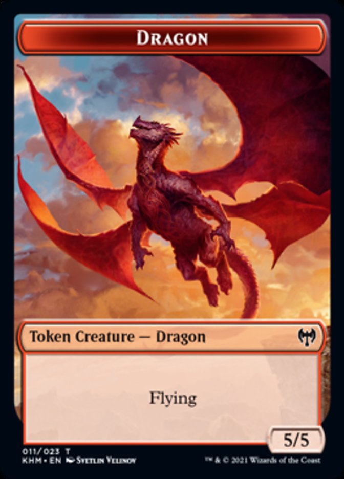 Dragon Token [Kaldheim Tokens] Magic: The Gathering