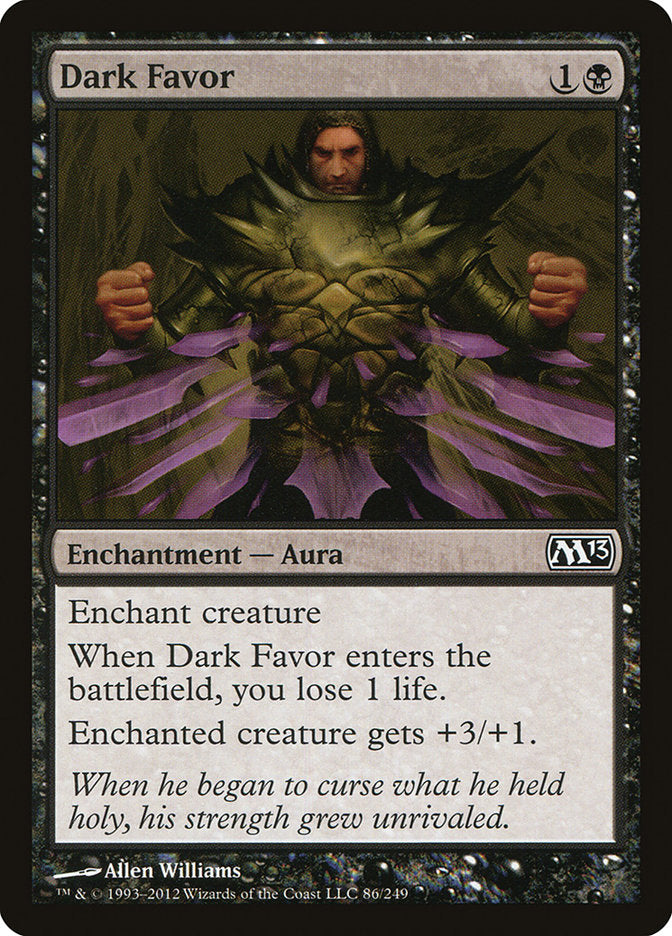 Dark Favor [Magic 2013] Magic: The Gathering