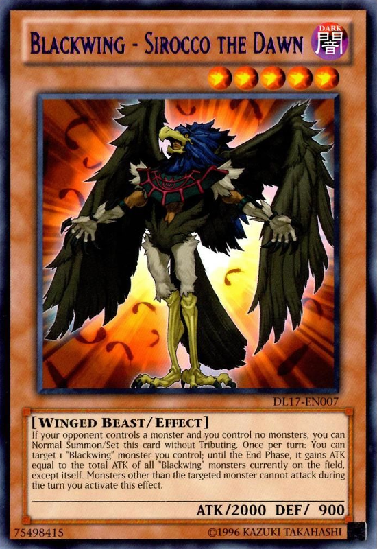 Blackwing - Sirocco the Dawn (Purple) [DL17-EN007] Rare Yu-Gi-Oh!