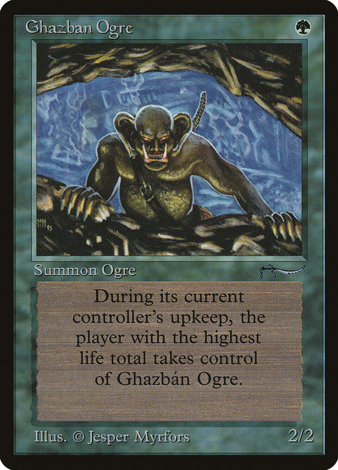 Ghazban Ogre [Arabian Nights] Magic: The Gathering