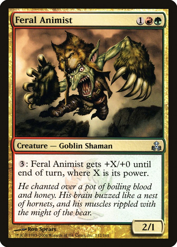 Feral Animist [Guildpact] Magic: The Gathering