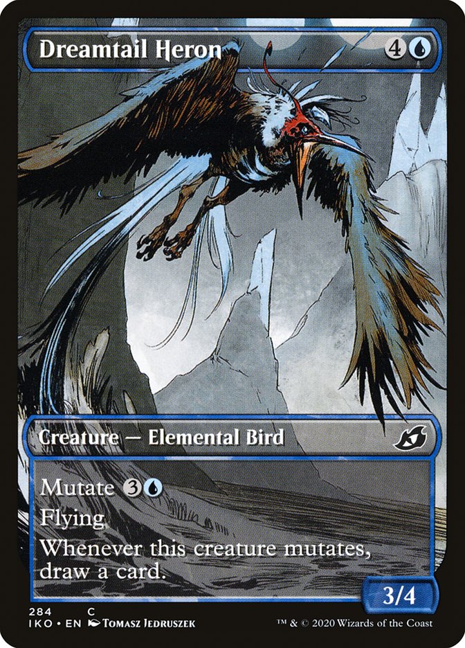 Dreamtail Heron (Showcase) [Ikoria: Lair of Behemoths] Magic: The Gathering