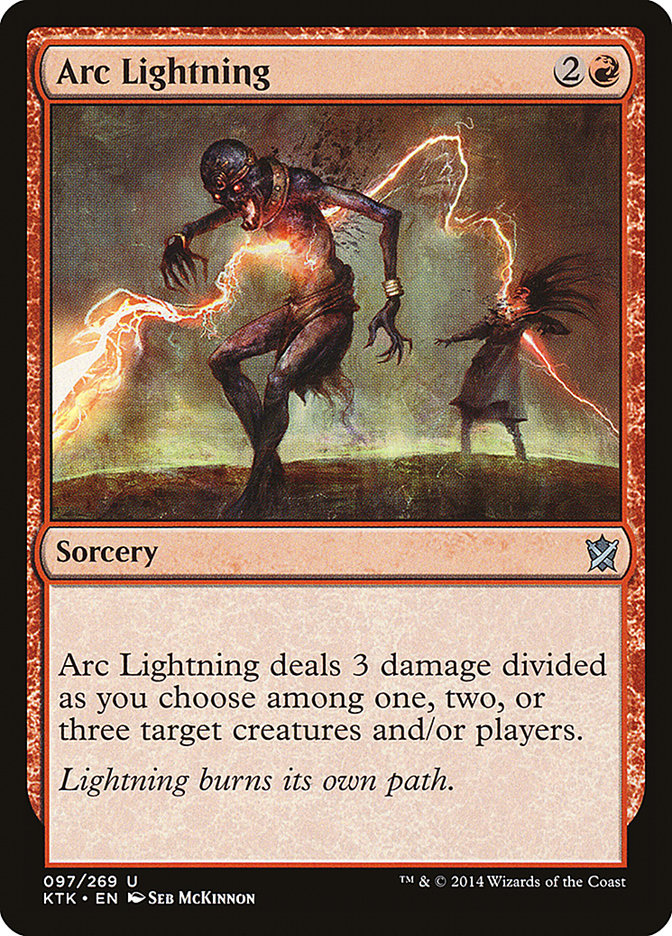 Arc Lightning [Khans of Tarkir] Magic: The Gathering