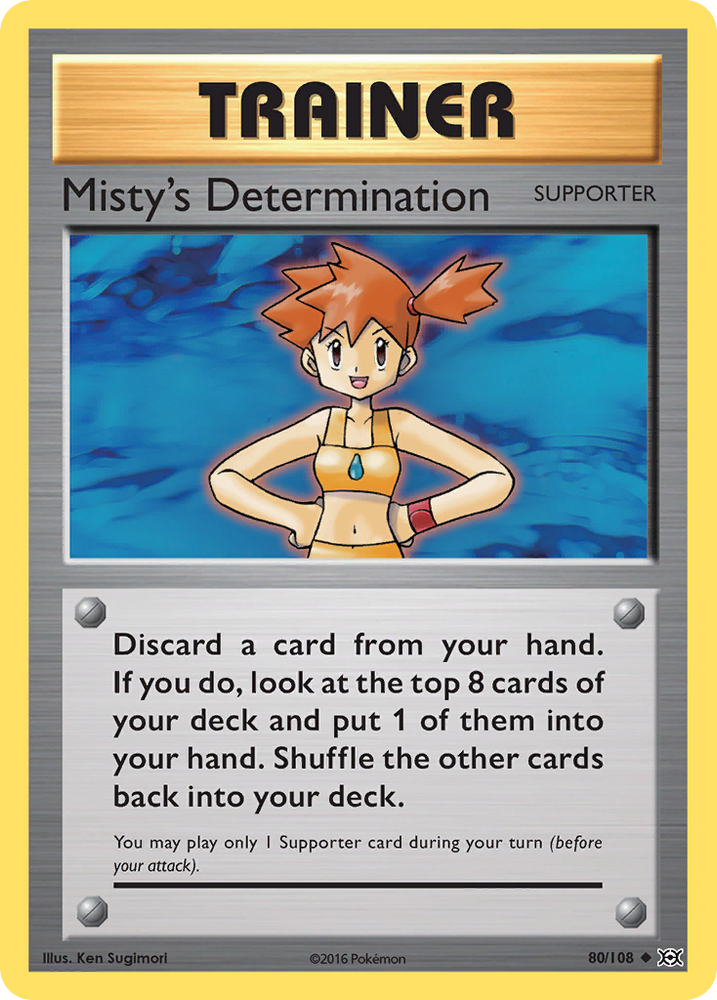 Misty's Determination (80/108) [XY: Evolutions] Pokémon