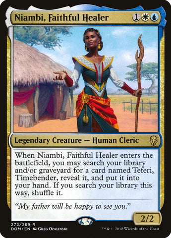 Niambi, Faithful Healer [Dominaria] Magic: The Gathering