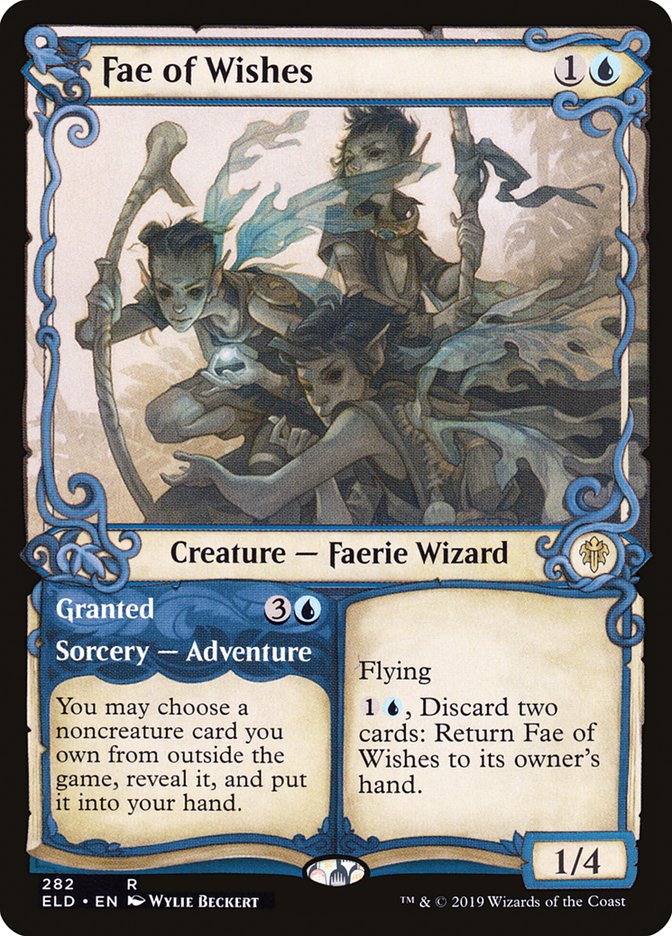 Fae of Wishes // Granted (Showcase) [Throne of Eldraine] Magic: The Gathering