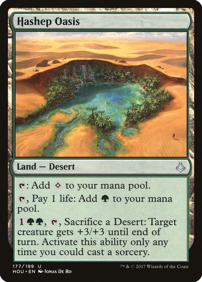 Hashep Oasis [Hour of Devastation] Magic: The Gathering