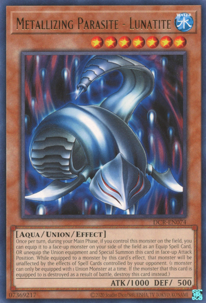 Metallizing Parasite - Lunatite (25th Anniversary) [DCR-EN074] Rare Yu-Gi-Oh!