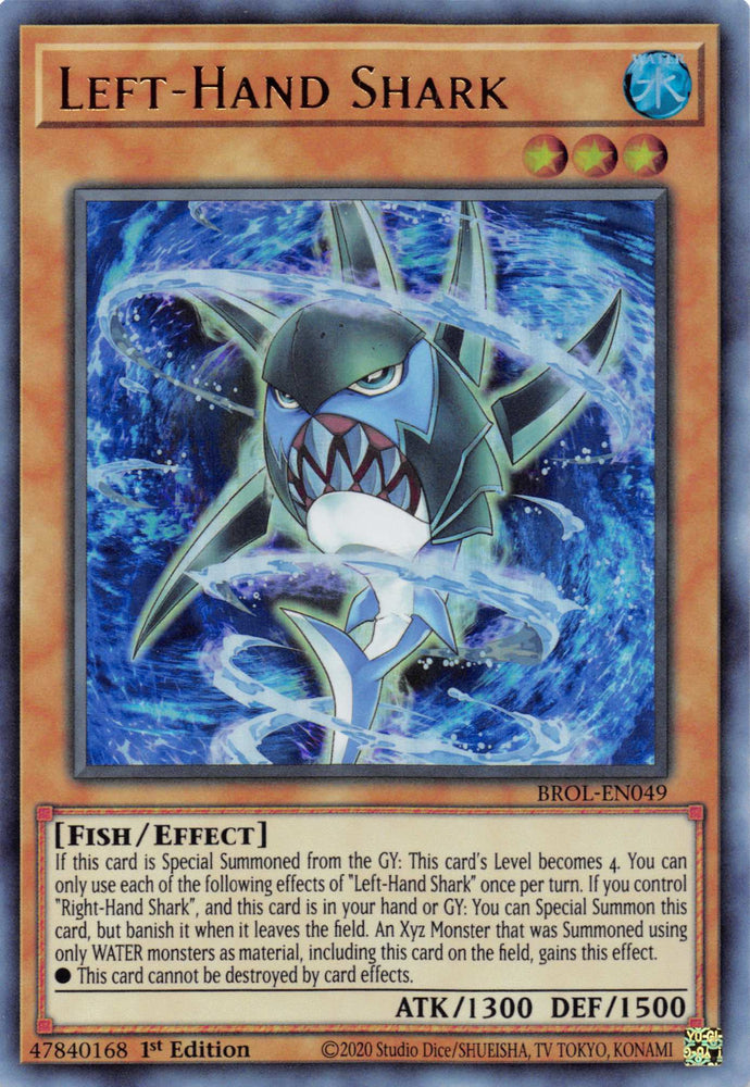 Left-Hand Shark [BROL-EN049] Ultra Rare Yu-Gi-Oh!