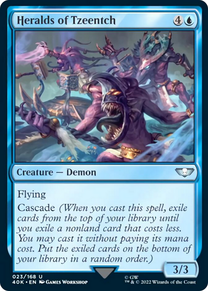 Heralds of Tzeentch (Surge Foil) [Warhammer 40,000] Magic: The Gathering