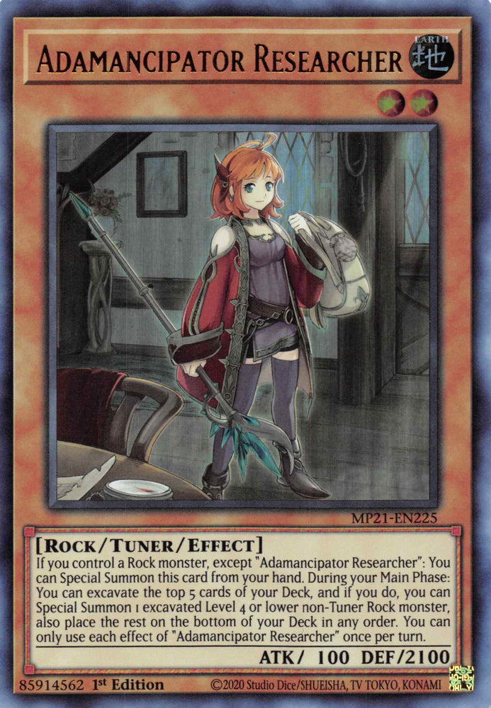 Adamancipator Researcher [MP21-EN225] Ultra Rare Yu-Gi-Oh!