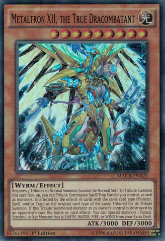 Metaltron XII, the True Dracombatant [MACR-EN025] Super Rare Yu-Gi-Oh!