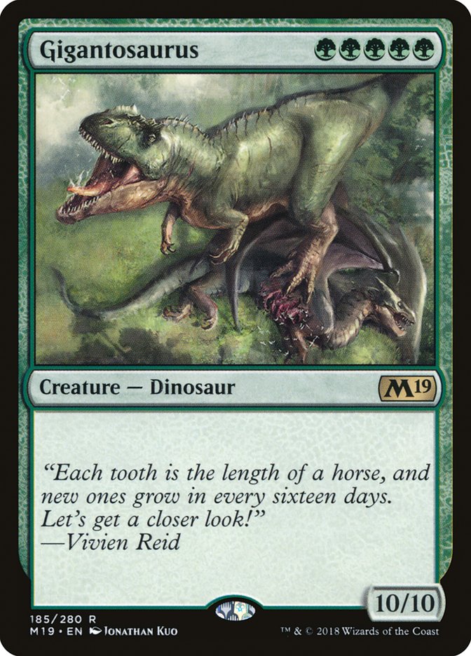 Gigantosaurus [Core Set 2019] Magic: The Gathering