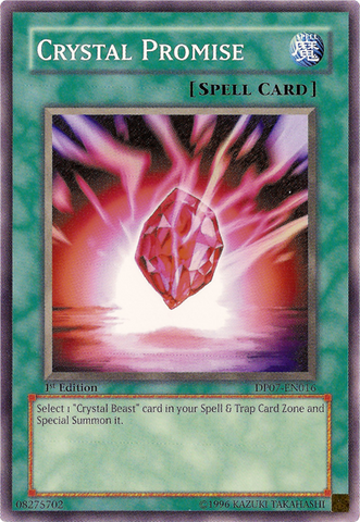 Crystal Promise [DP07-EN016] Common Yu-Gi-Oh!